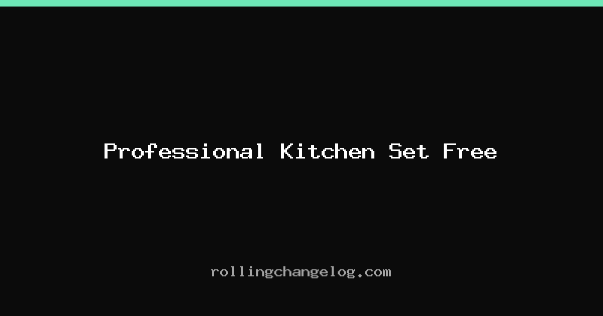 Professional Kitchen Set Free cover