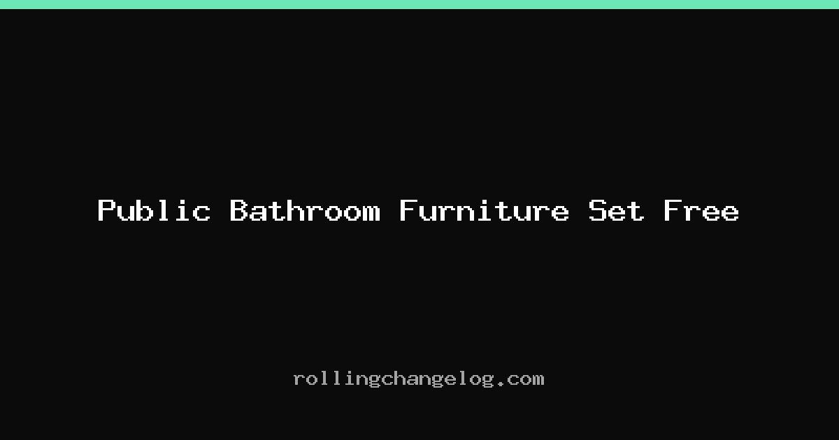 Public Bathroom Furniture Set Free cover