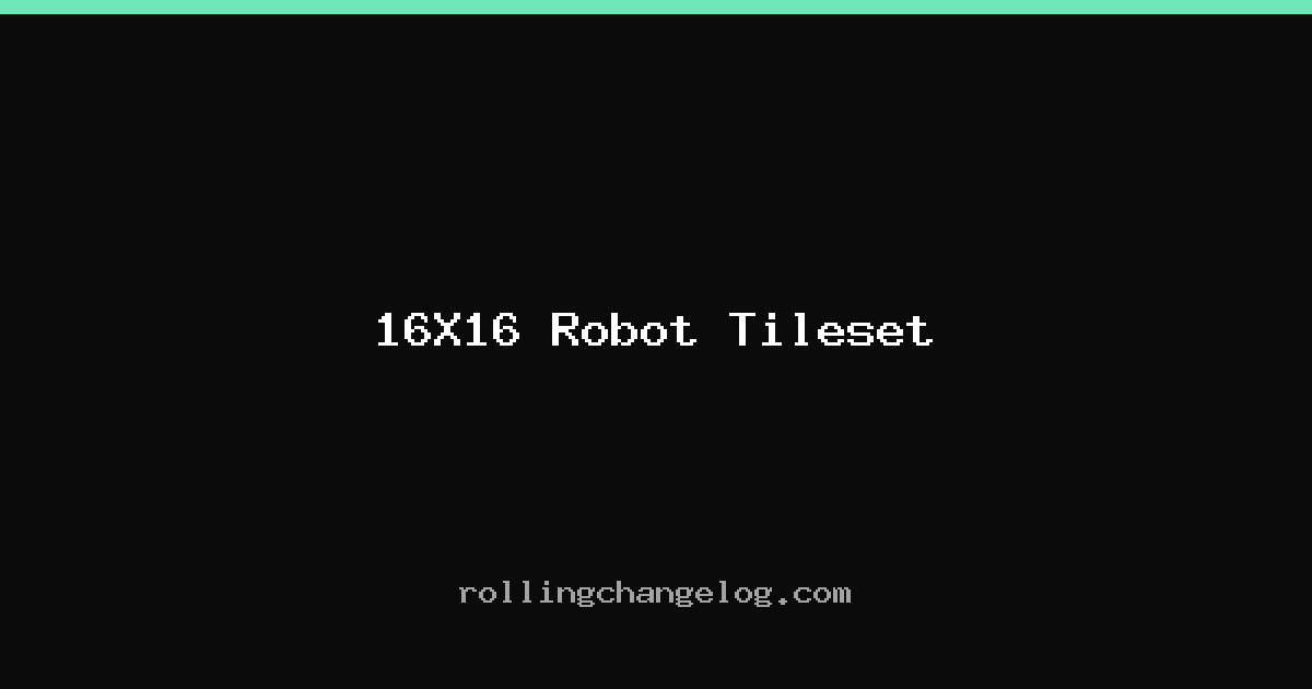 16X16 Robot Tileset cover