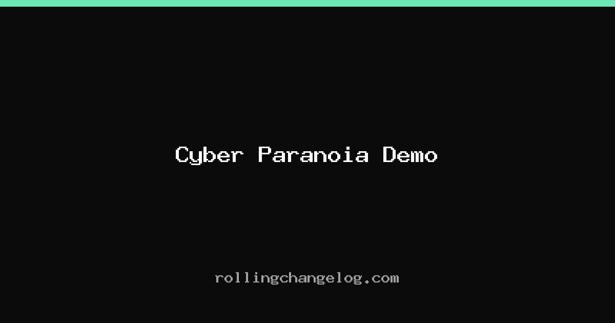 Cyber Paranoia Demo cover