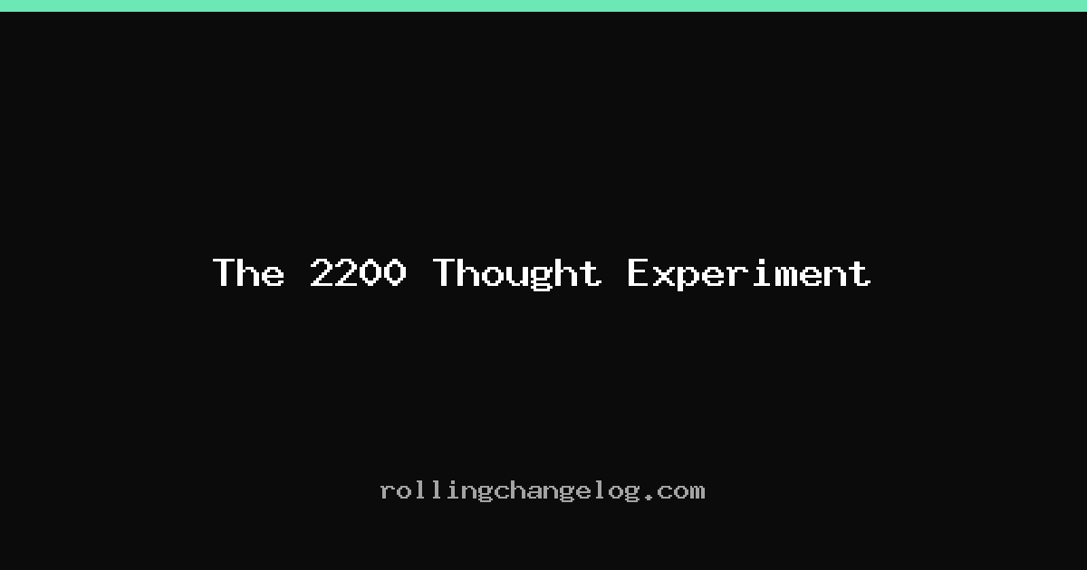 The 2200 Thought Experiment cover
