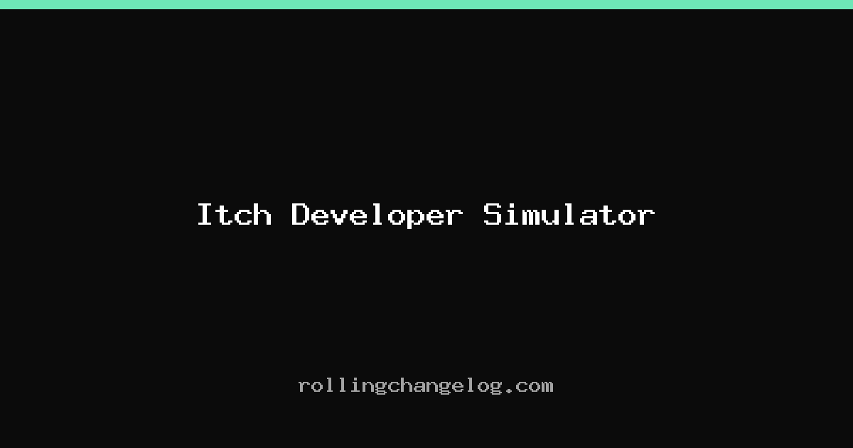 Itch Developer Simulator cover