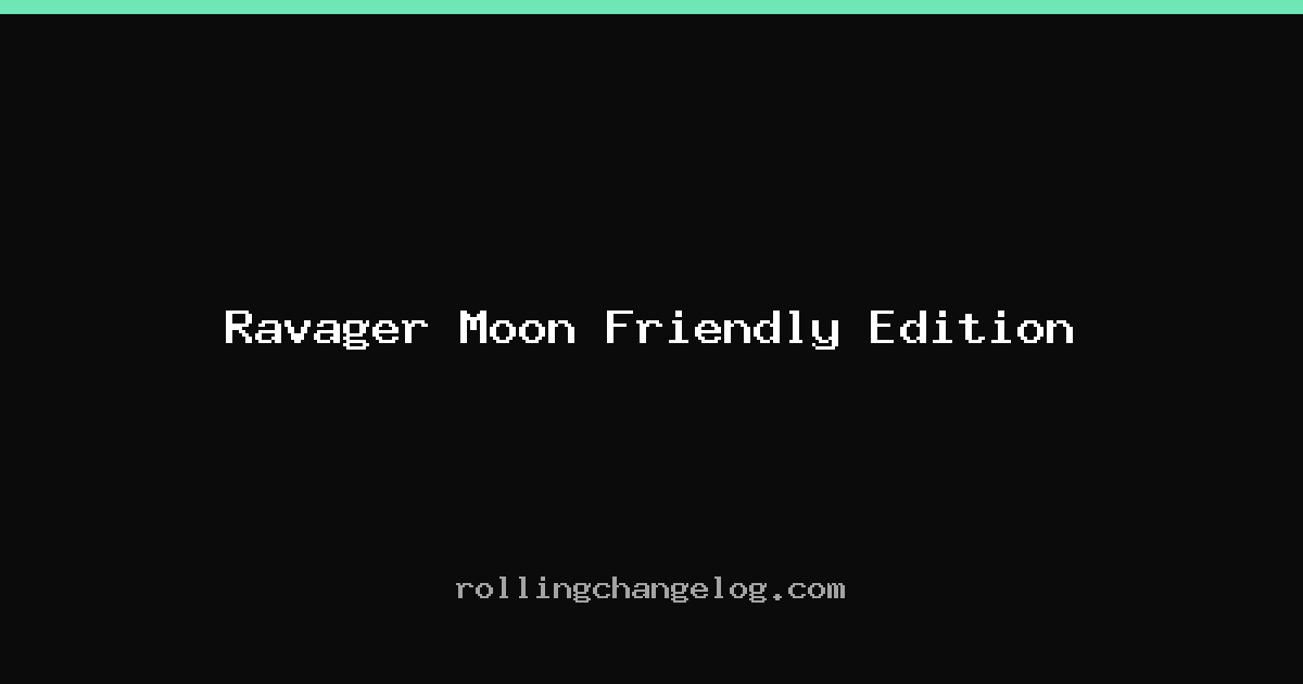 Ravager Moon Friendly Edition cover
