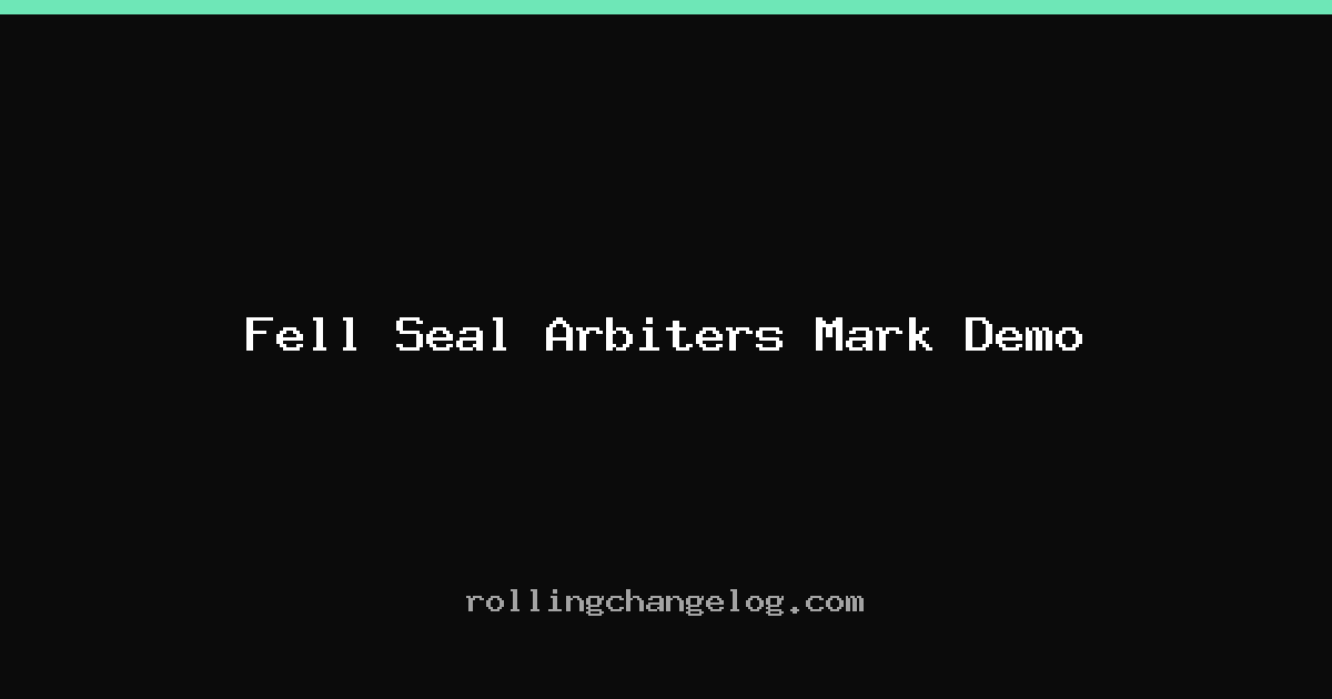 Fell Seal Arbiters Mark Demo cover