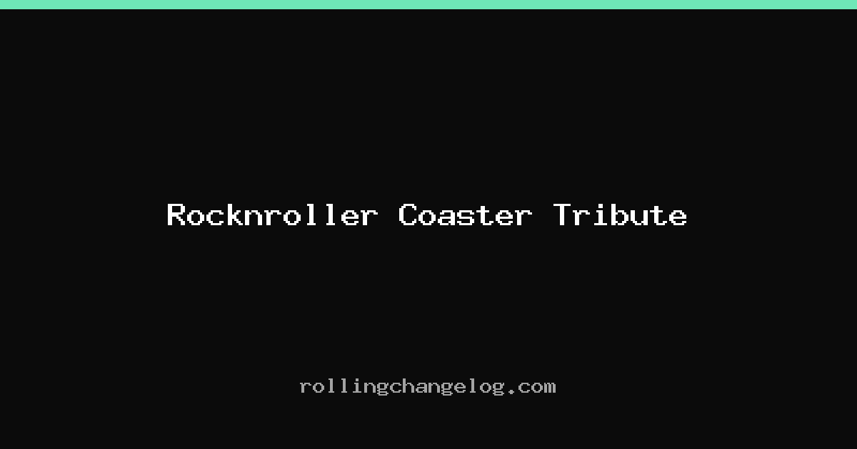 Rocknroller Coaster Tribute cover