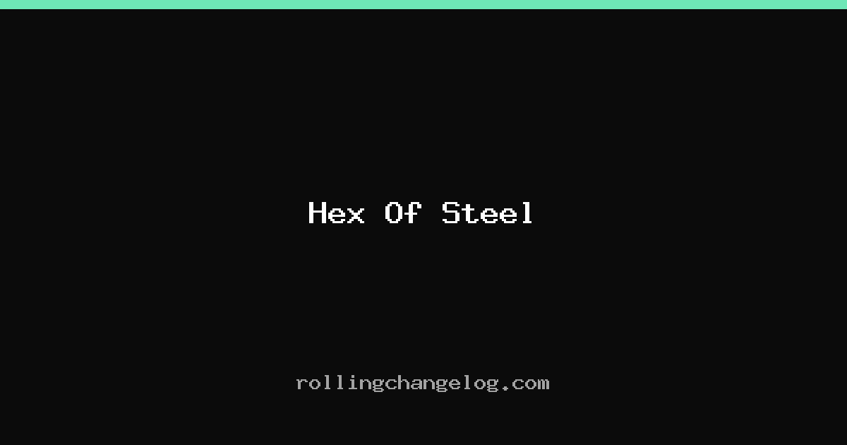 Hex Of Steel cover