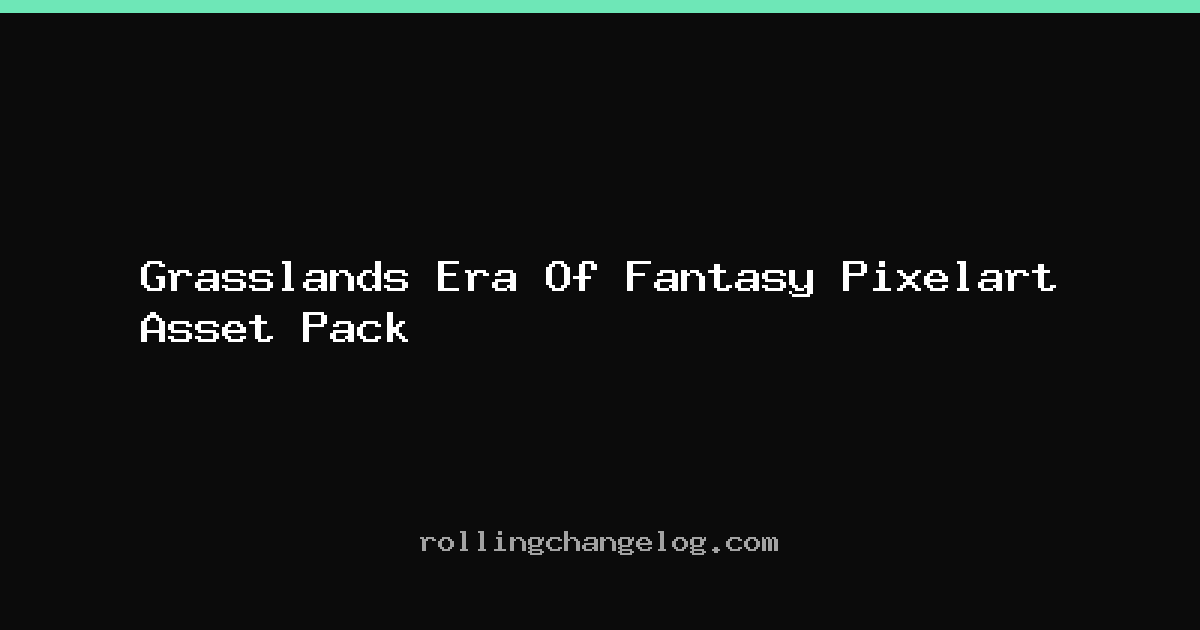 Grasslands Era Of Fantasy Pixelart Asset Pack cover