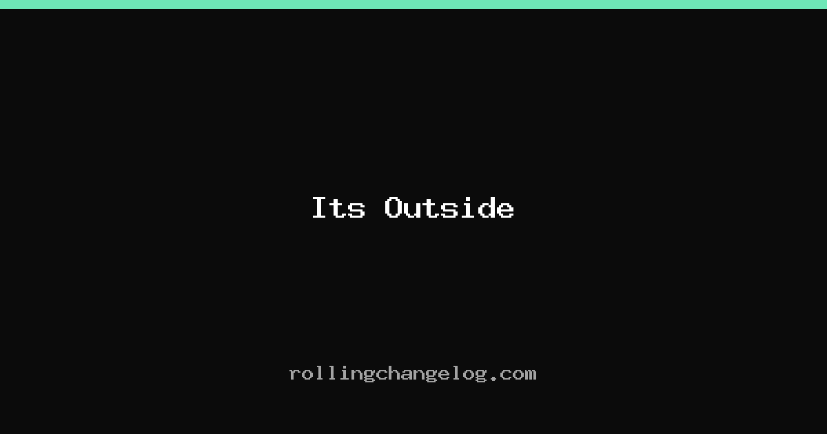 Its Outside cover