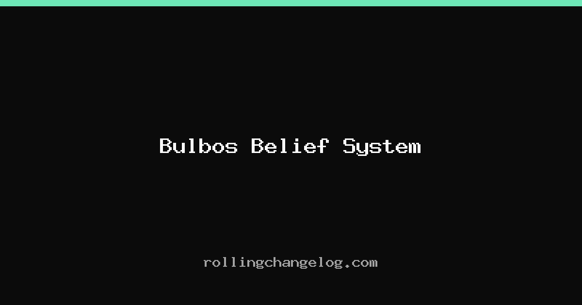 Bulbos Belief System cover