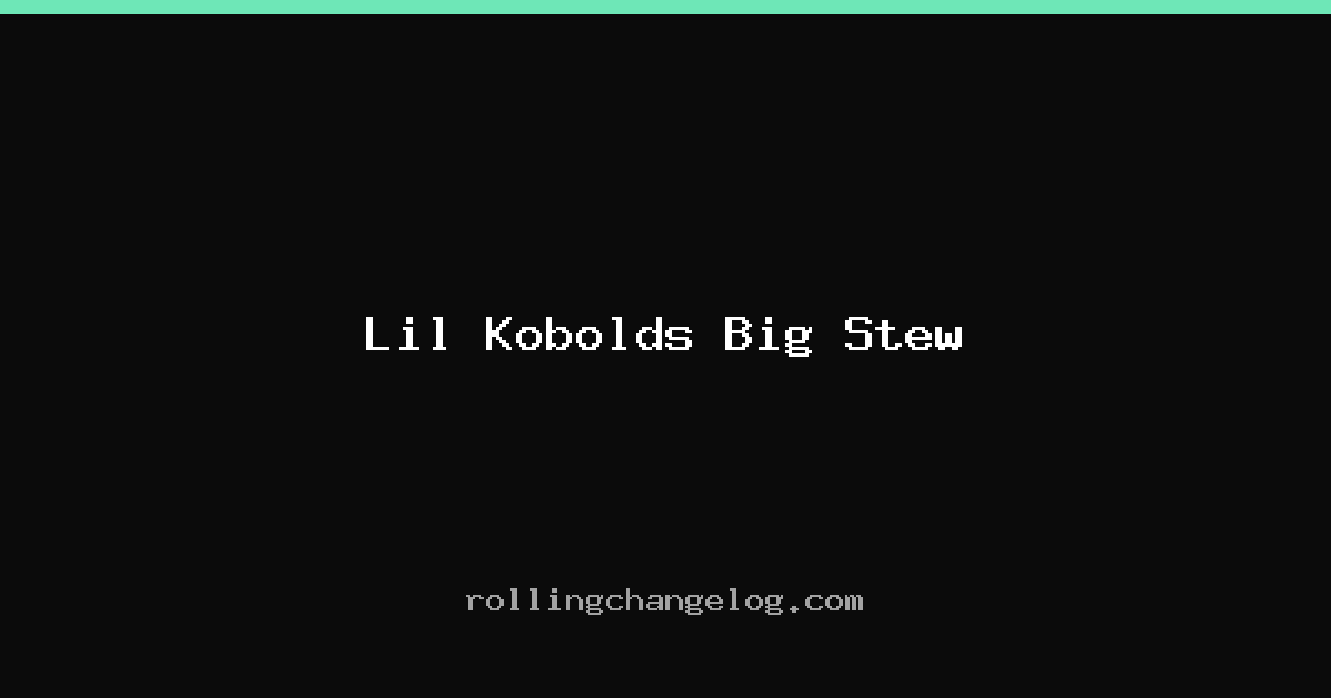 Lil Kobolds Big Stew cover