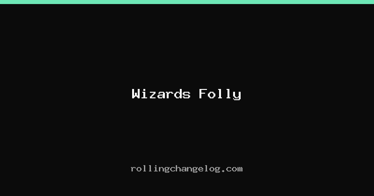 Wizards Folly cover