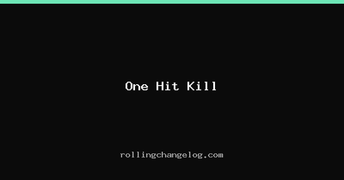 One Hit Kill cover