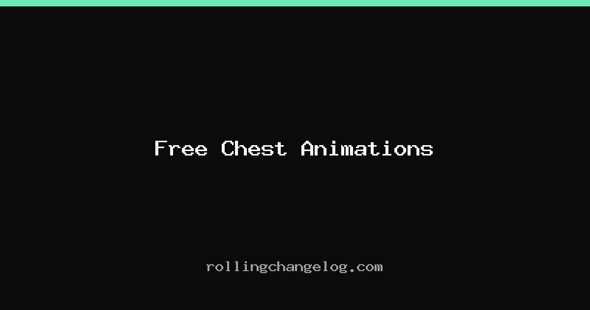 Free Chest Animations cover