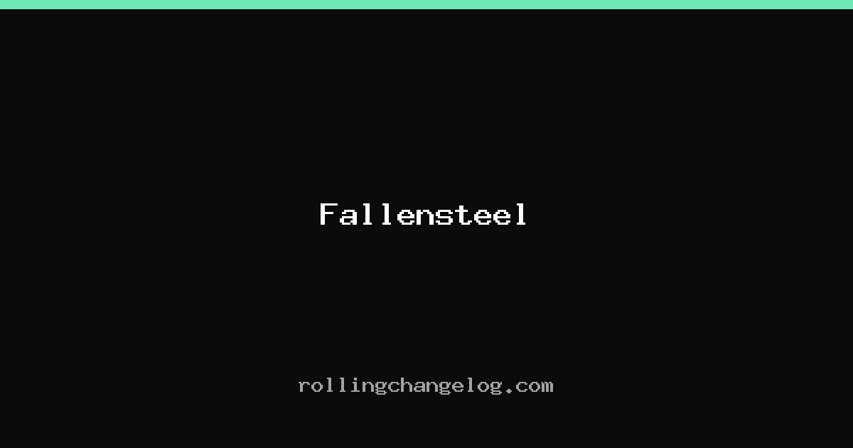 Fallensteel cover