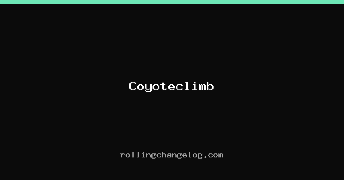 Coyoteclimb cover