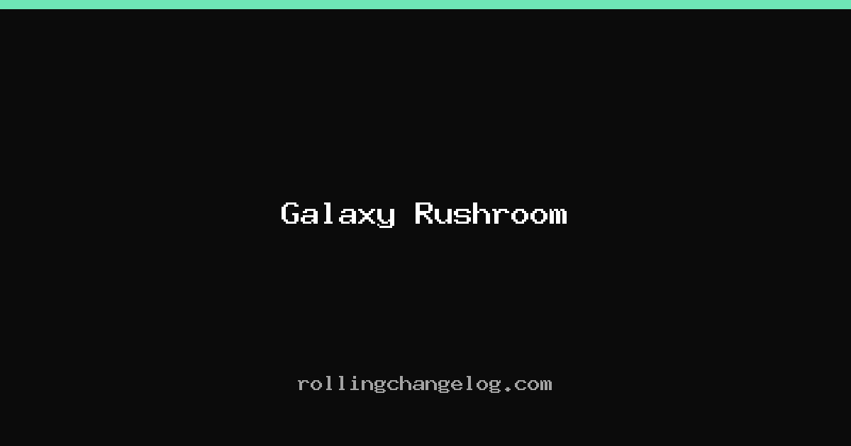 Galaxy Rushroom cover