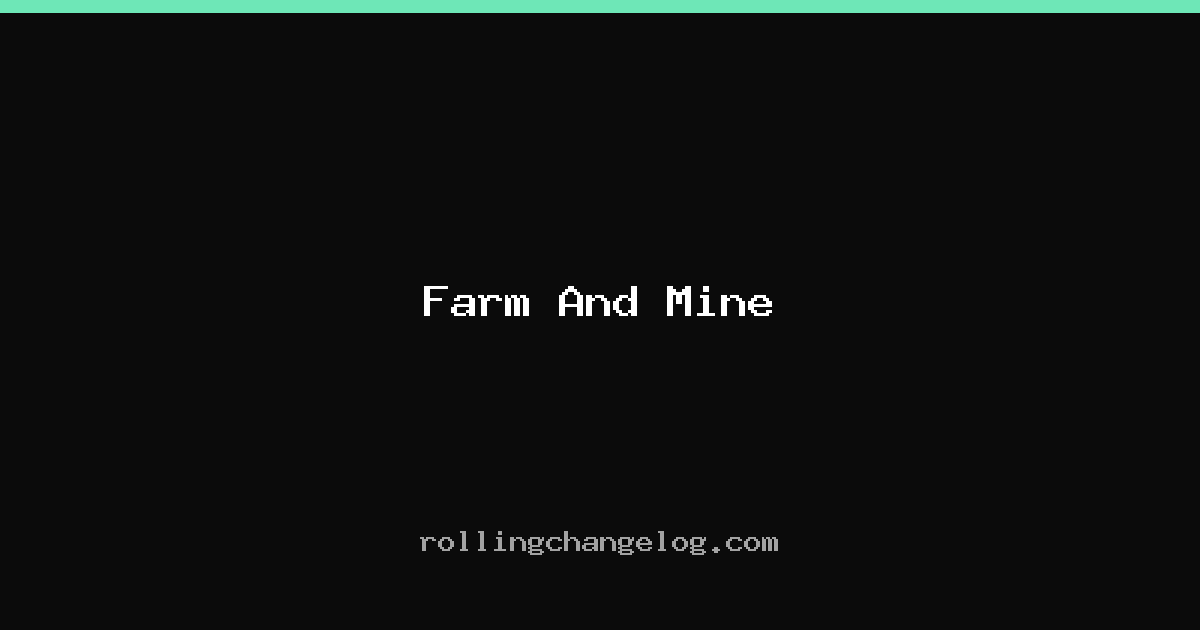 Farm And Mine cover