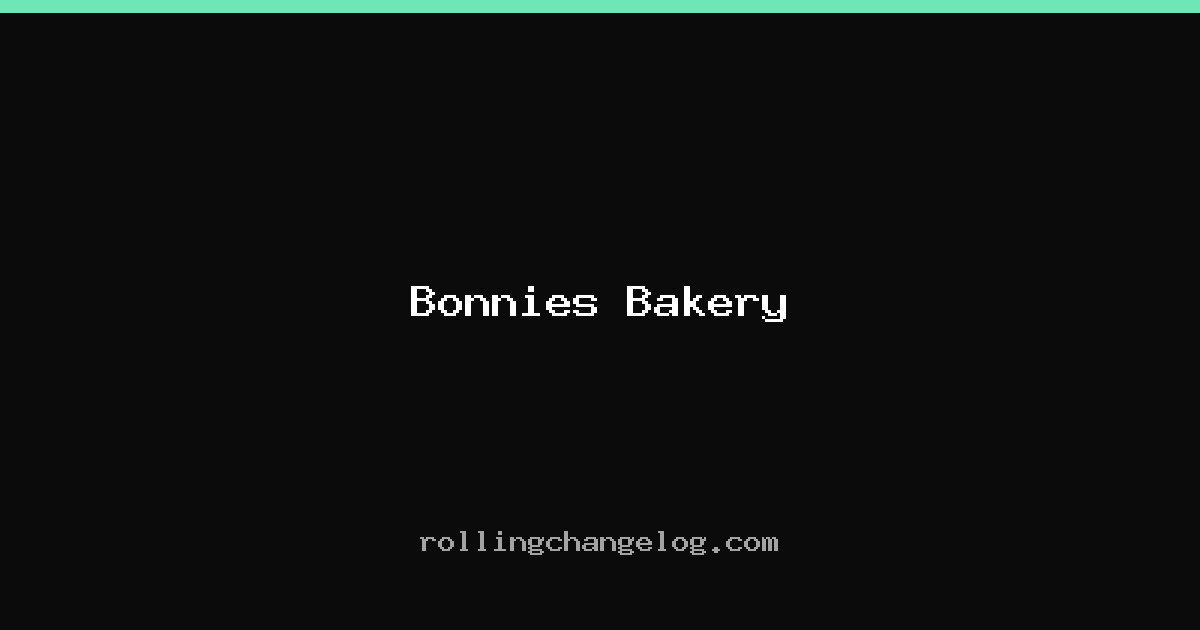 Bonnies Bakery cover