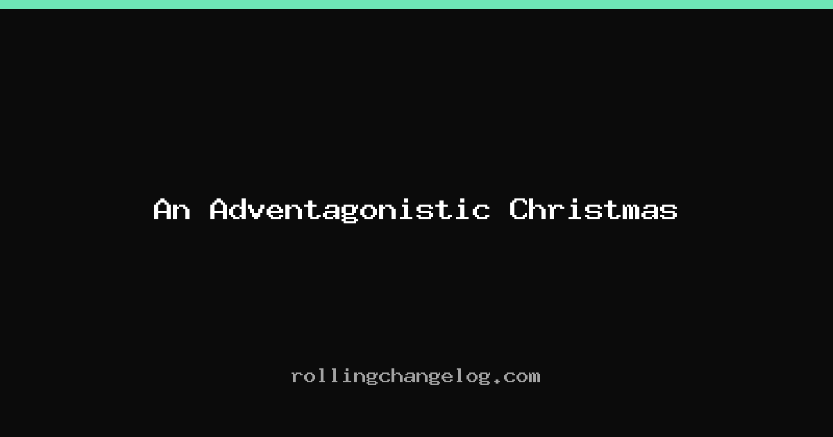 An Adventagonistic Christmas cover