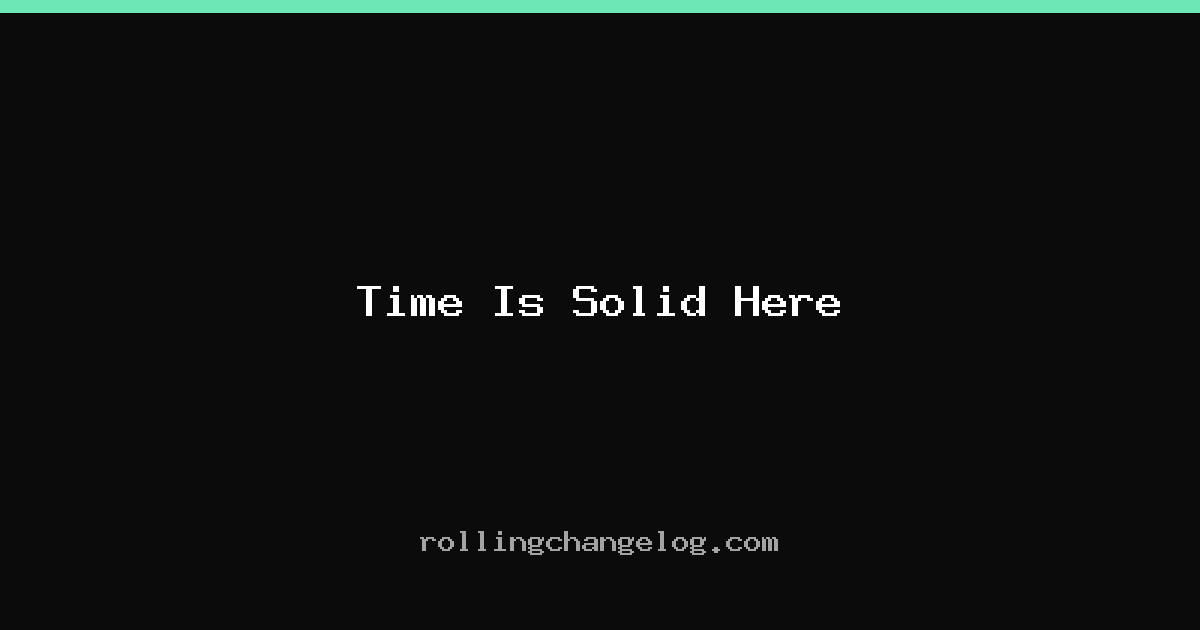 Time Is Solid Here cover