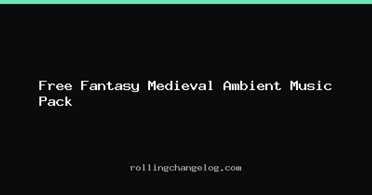 Free Fantasy Medieval Ambient Music Pack cover