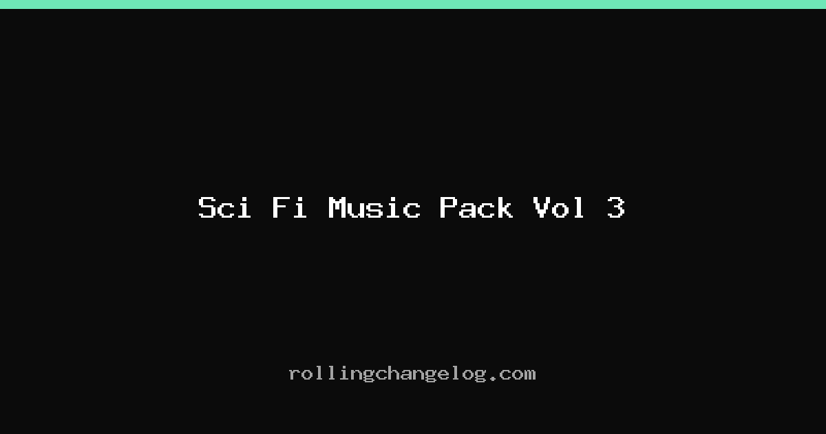 Sci Fi Music Pack Vol 3 cover