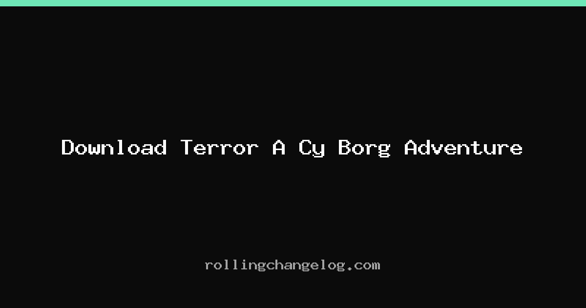 Download Terror A Cy Borg Adventure cover