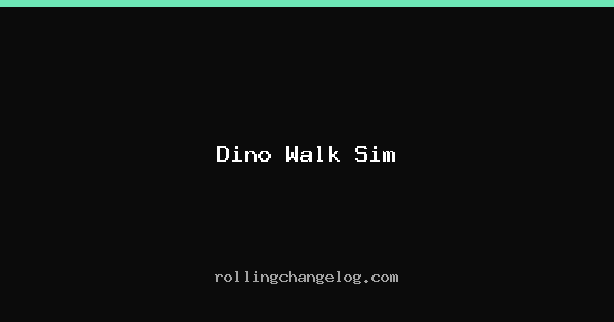 Dino Walk Sim cover