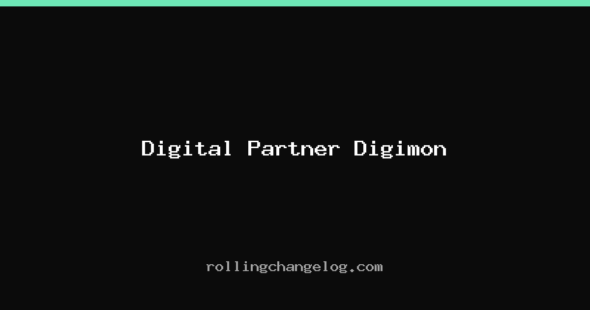 Digital Partner Digimon cover