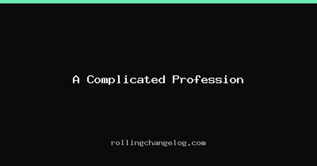 A Complicated Profession cover