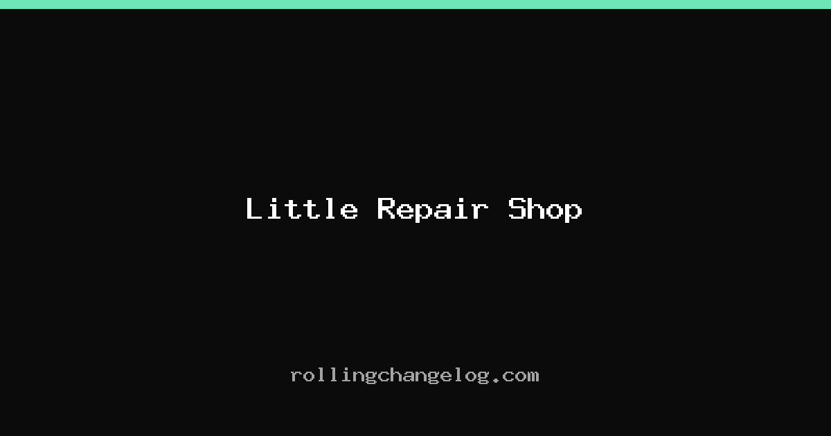 Little Repair Shop cover