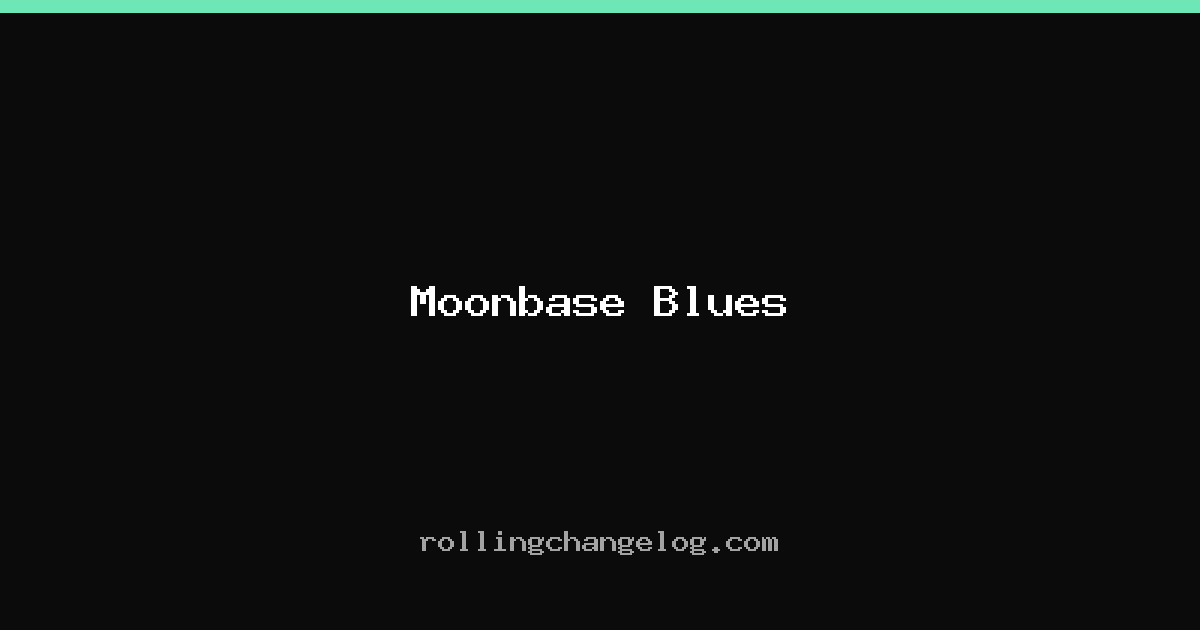 Moonbase Blues cover