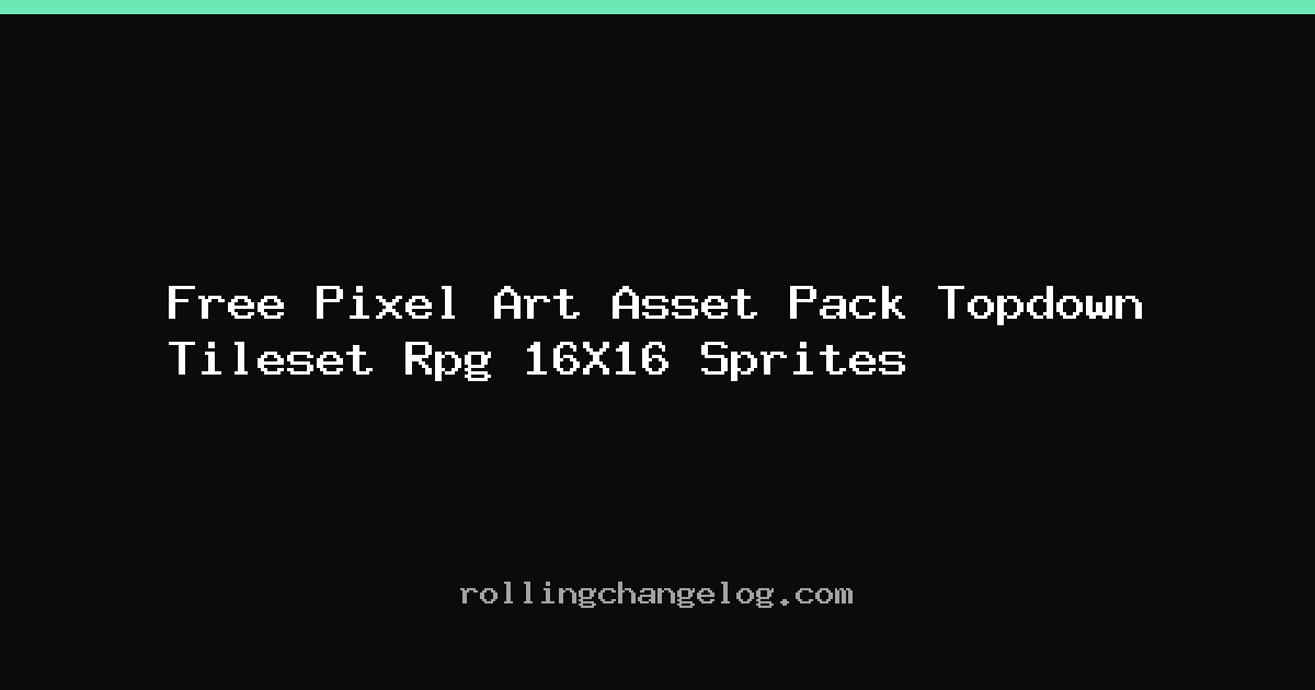 Free Pixel Art Asset Pack Topdown Tileset Rpg 16X16 Sprites cover