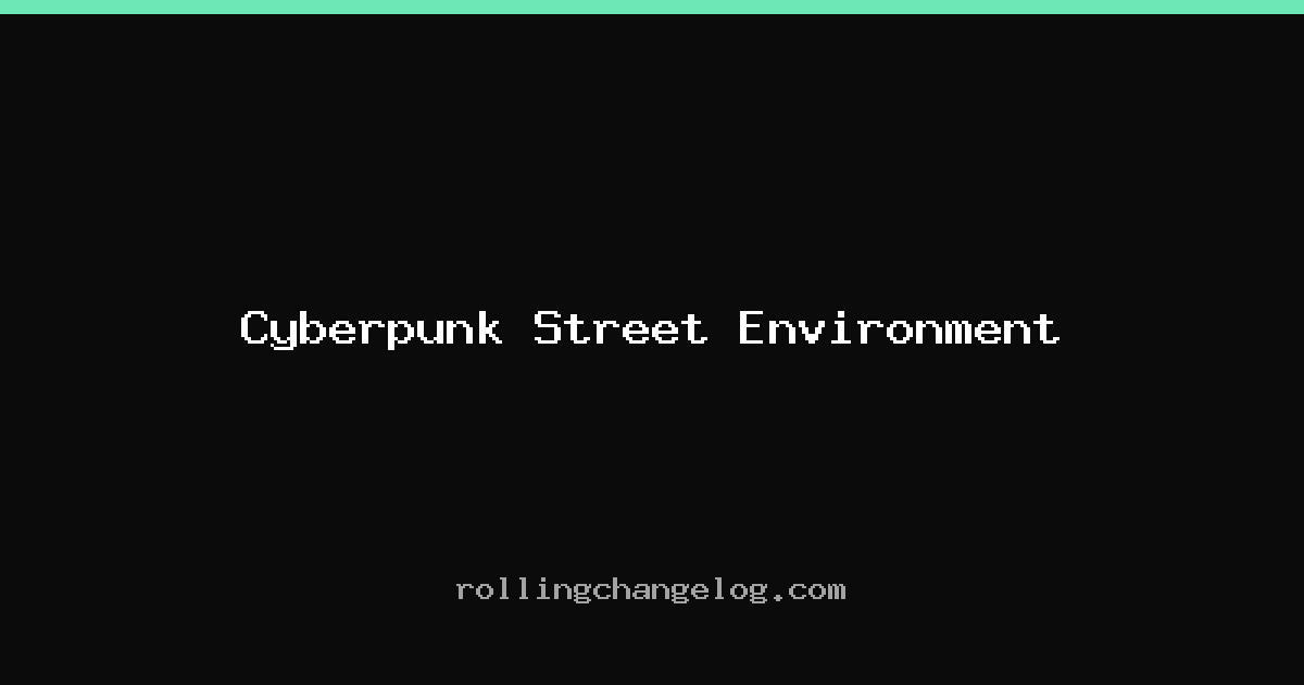 Cyberpunk Street Environment cover