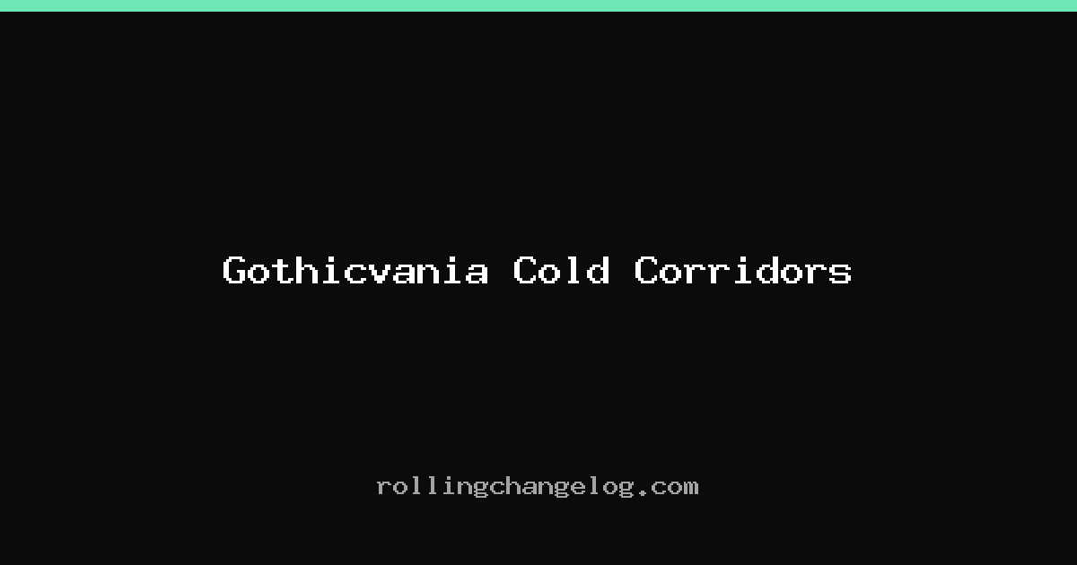 Gothicvania Cold Corridors cover