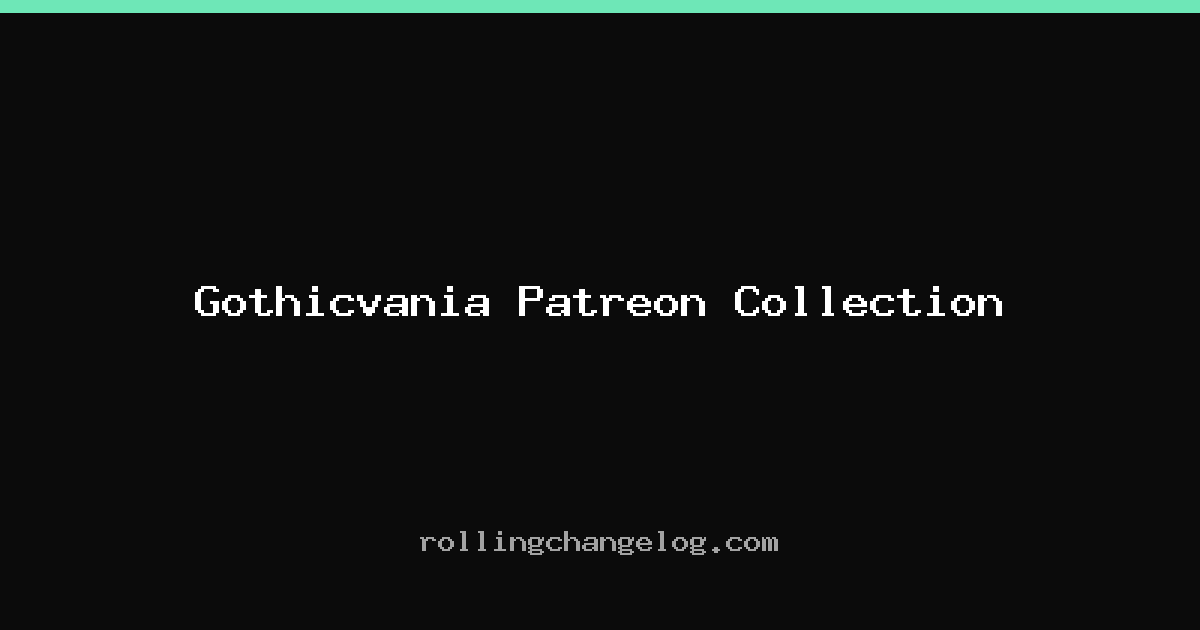 Gothicvania Patreon Collection cover