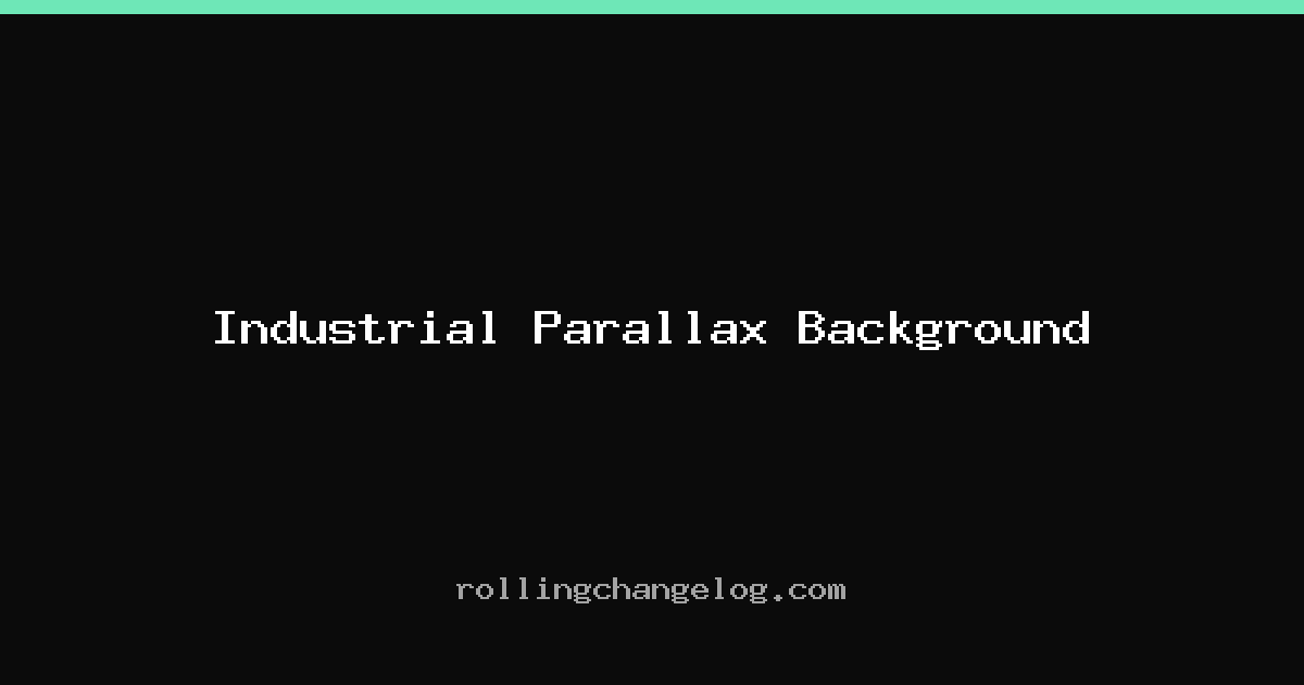 Industrial Parallax Background cover
