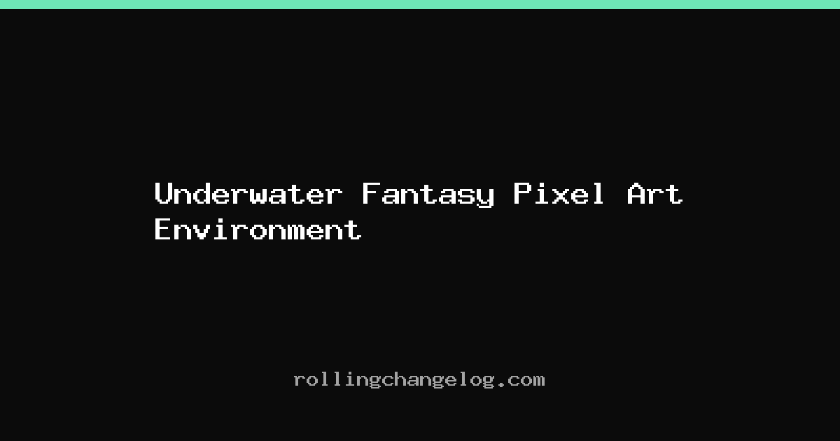Underwater Fantasy Pixel Art Environment cover