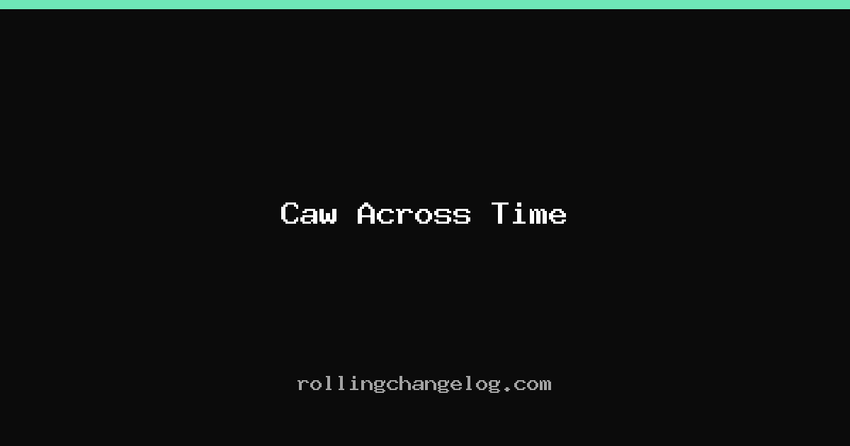 Caw Across Time cover