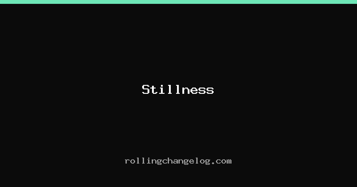 Stillness cover