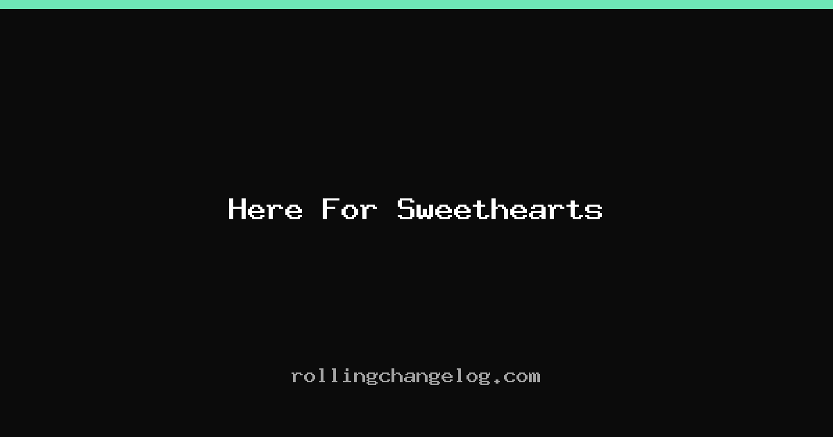 Here For Sweethearts cover