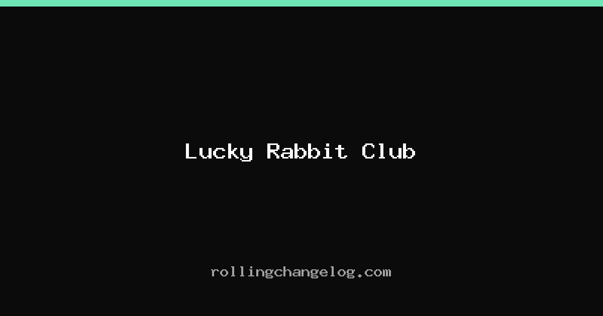 Lucky Rabbit Club cover