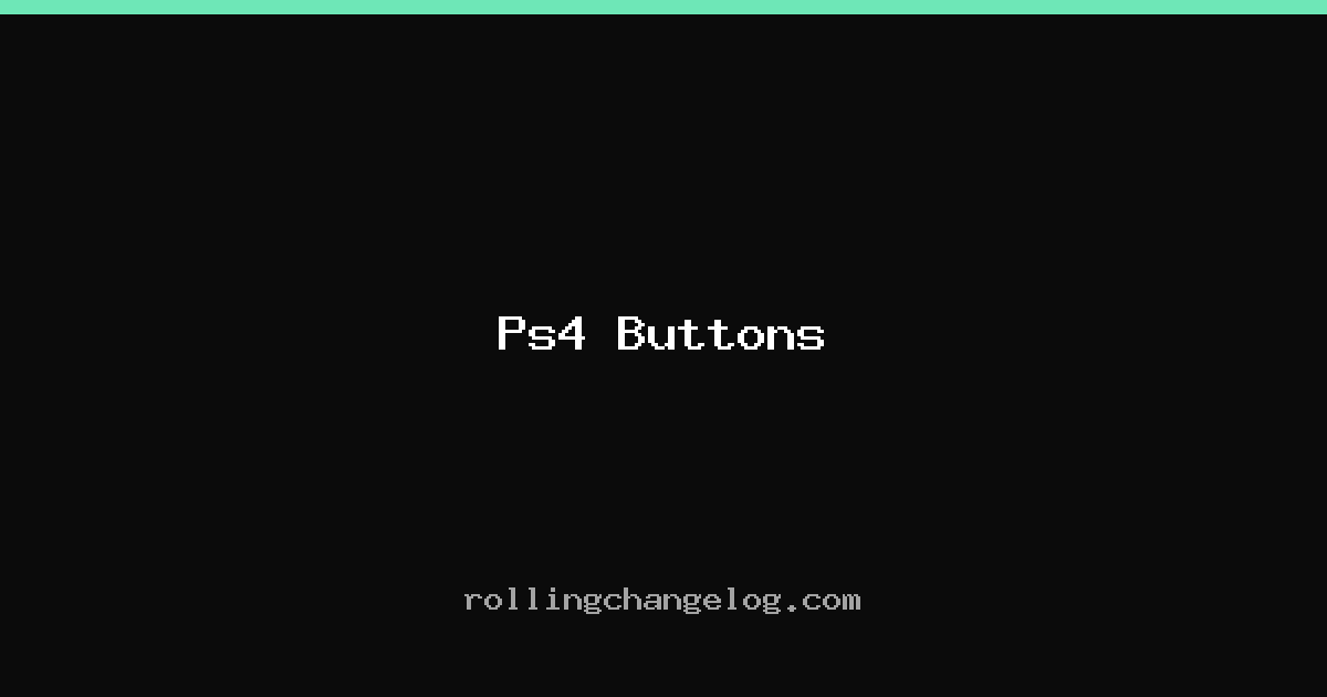 Ps4 Buttons cover