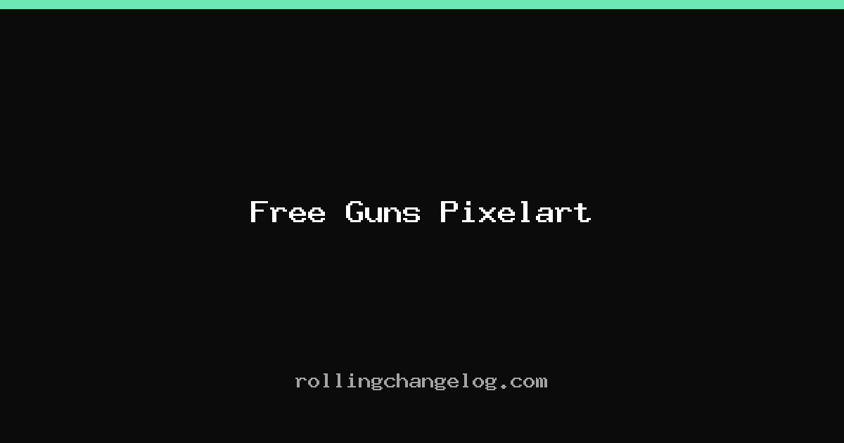 Free Guns Pixelart cover
