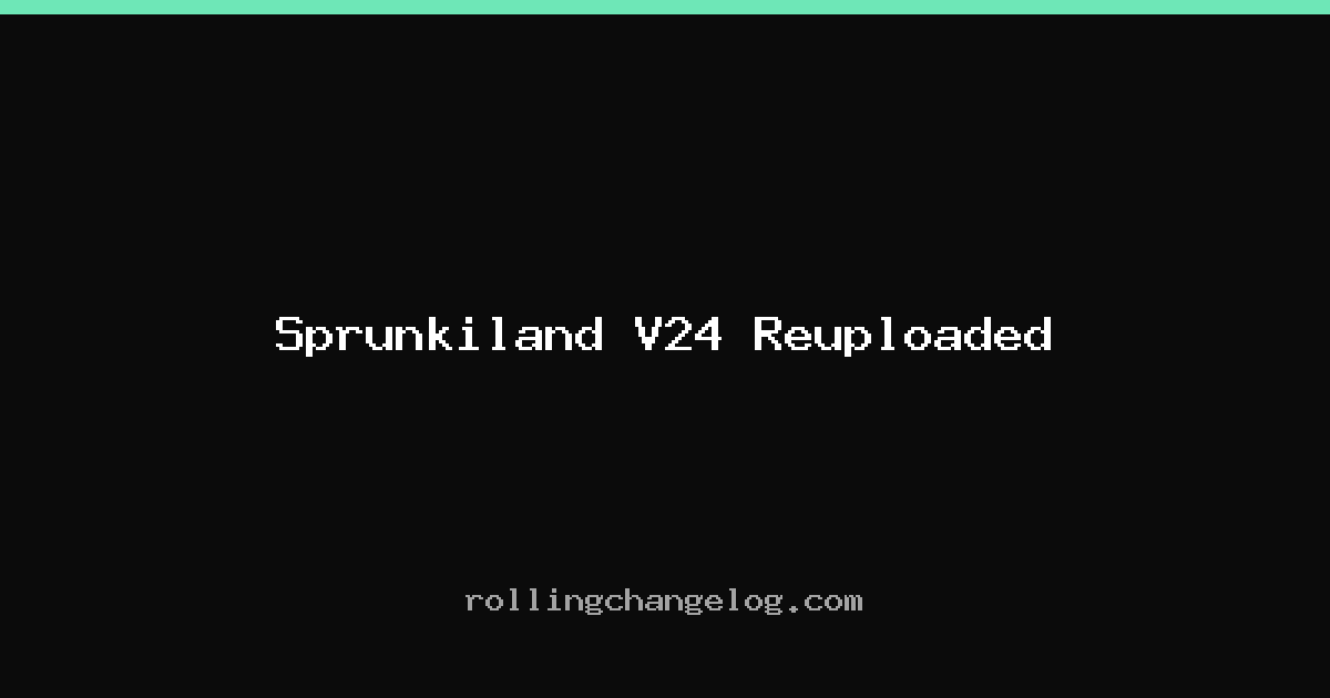 Sprunkiland V24 Reuploaded cover