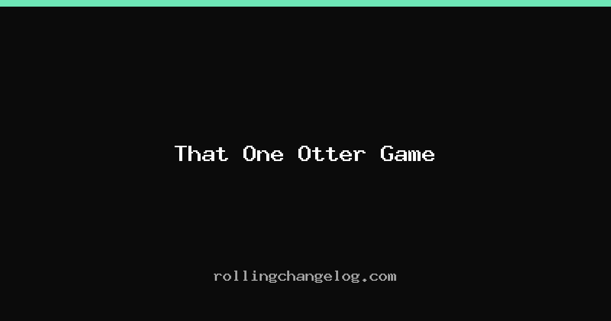 That One Otter Game cover