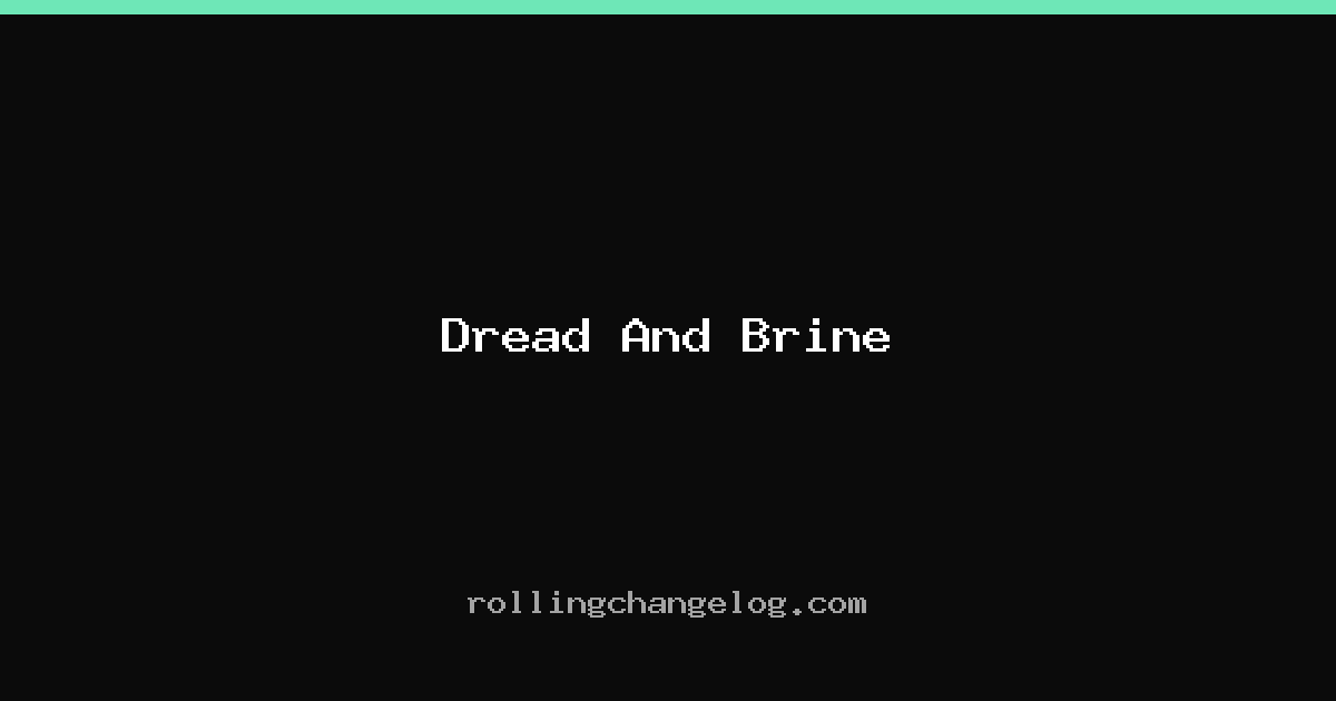 Dread And Brine cover