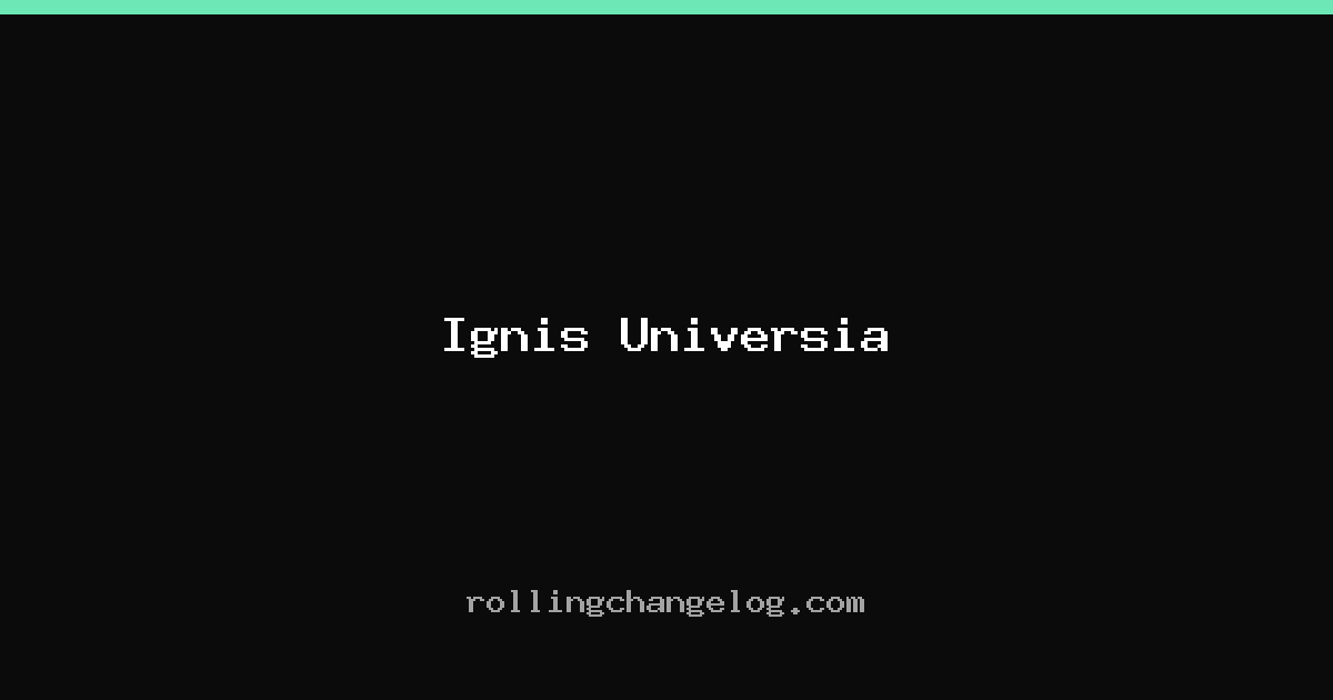 Ignis Universia cover