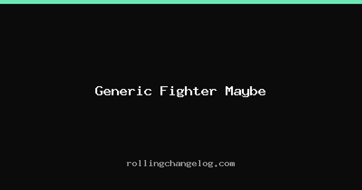 Generic Fighter Maybe cover