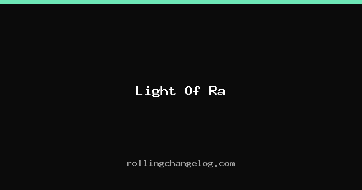 Light Of Ra cover